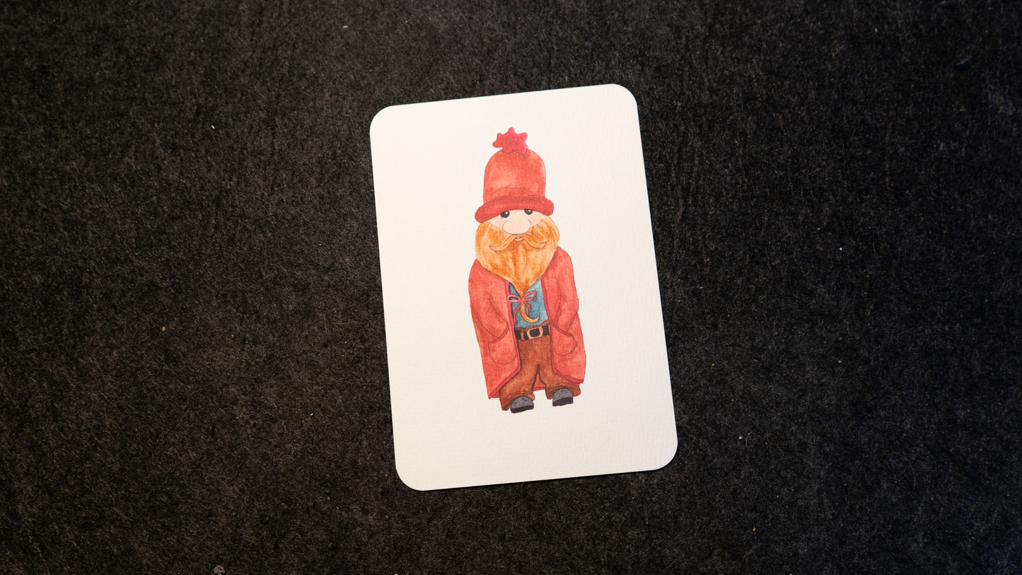 Postkartenset mit urigen Waldzwergen